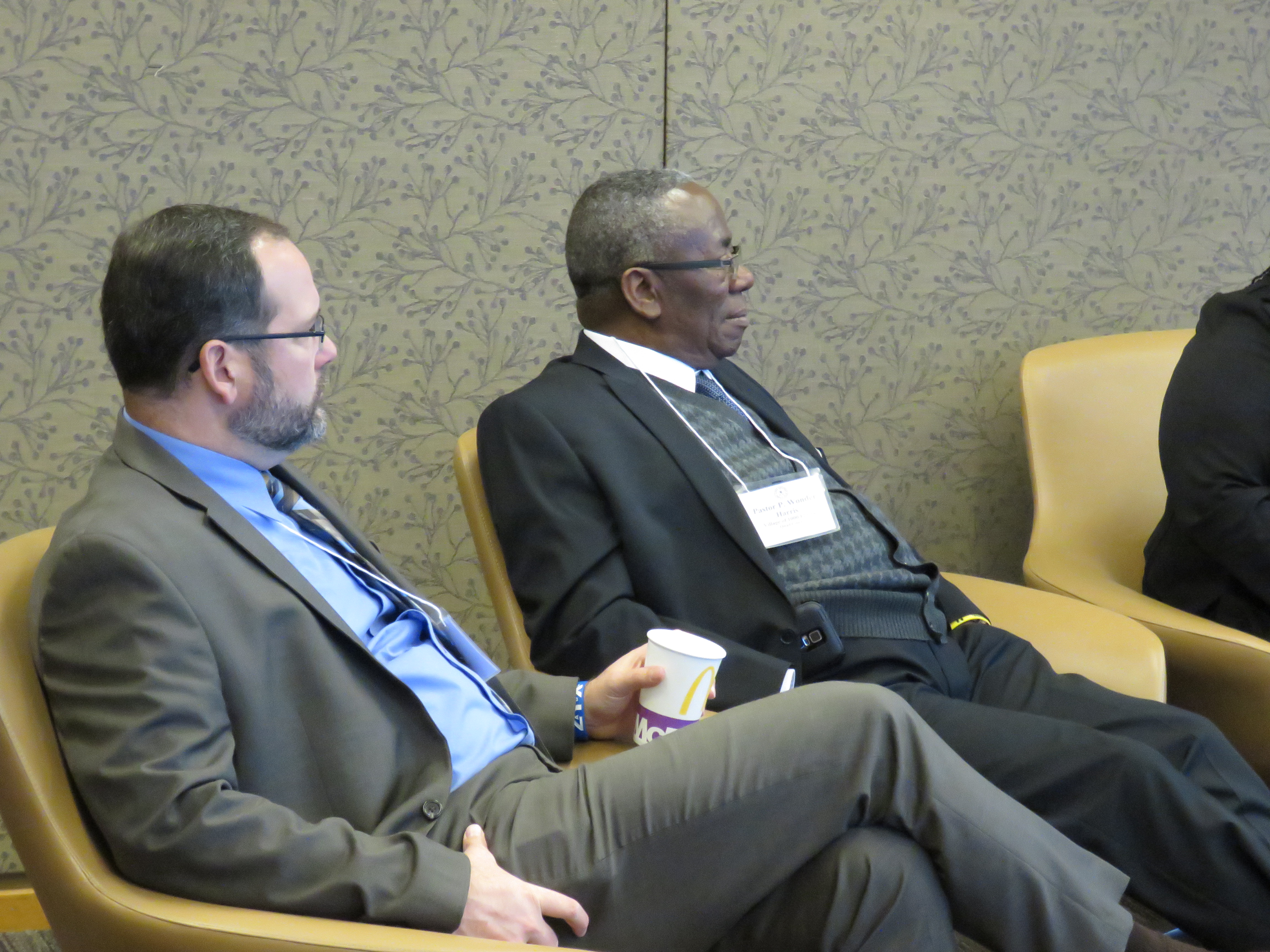 Chief Reynolds and Pastor P. Wonder Harris