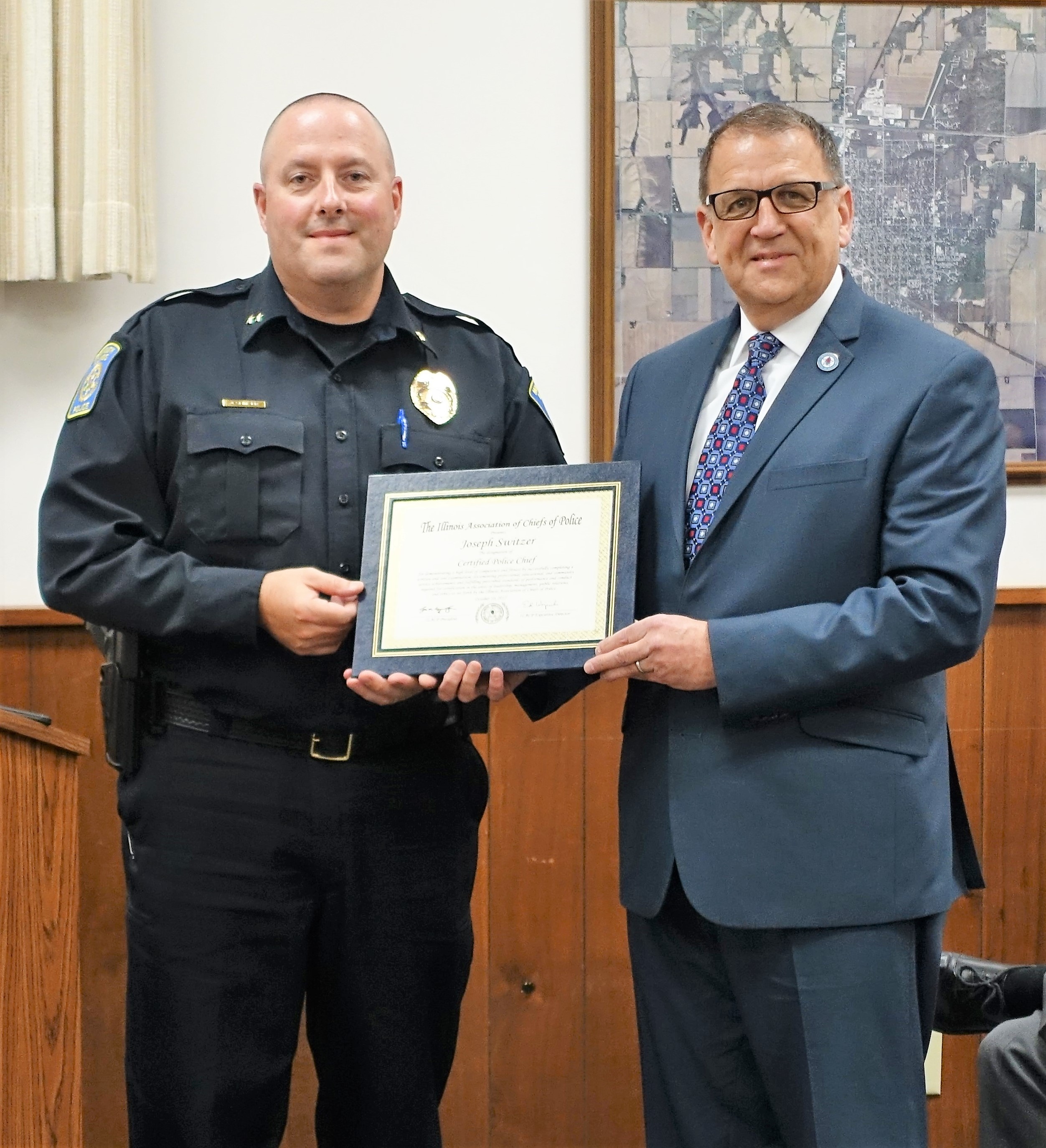 Joe Switzer gets certification
